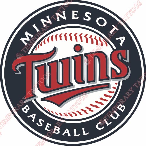 Minnesota Twins Customize Temporary Tattoos Stickers NO.1724
